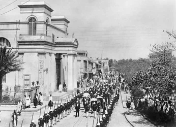 Desfile Militar, Saint-Louis, Senegal, c.1900